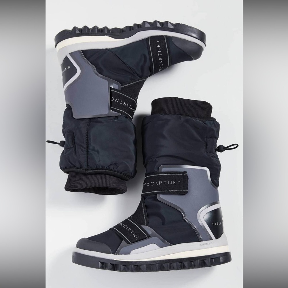 Brand new in box Adidas Stella McCartney black winter boots for $200. Size 7